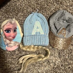 Used girls hats set of 3